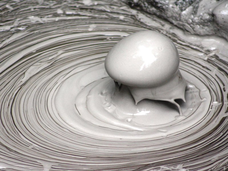 boiling mud